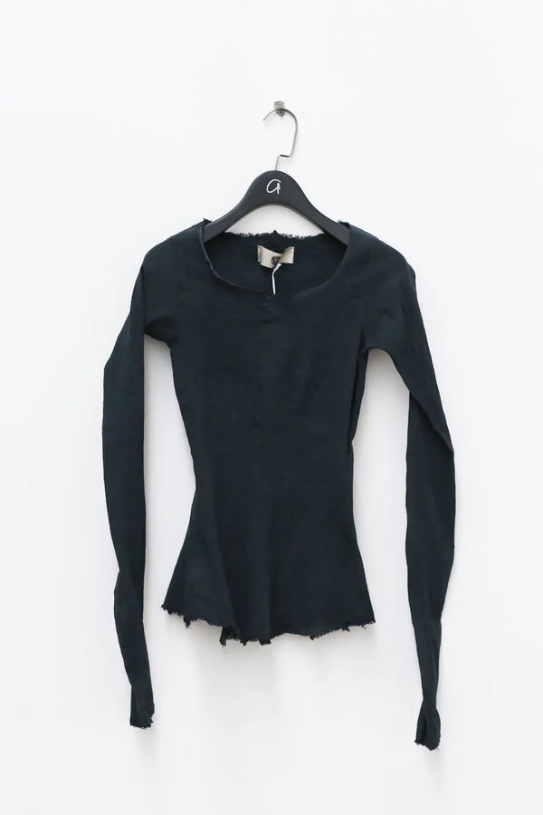 Marc Le Bihan Silk Shrink Classic Long Sleeve Base Top 26900 Series French Handmade MLB-26900-GREY